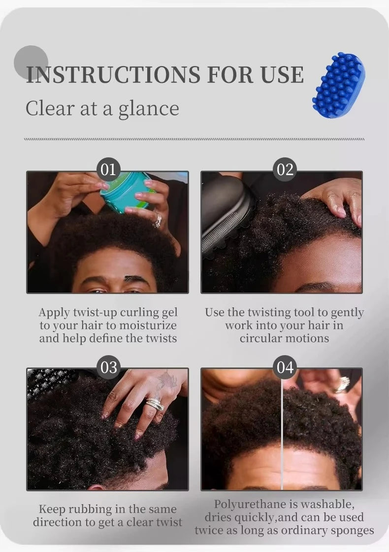 Magic Twist Hair Brush Portable Design For Managing Curly Hair