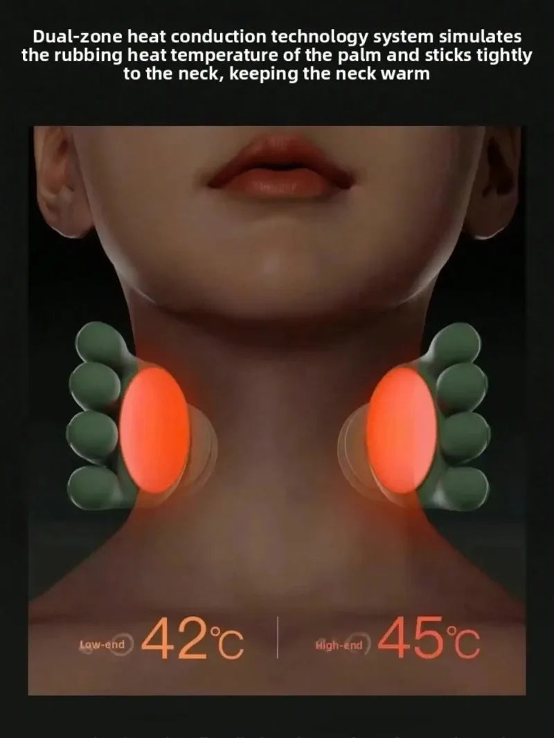 Wireless 4D Shiatsu Neck Massager With Deep Tissue Heat