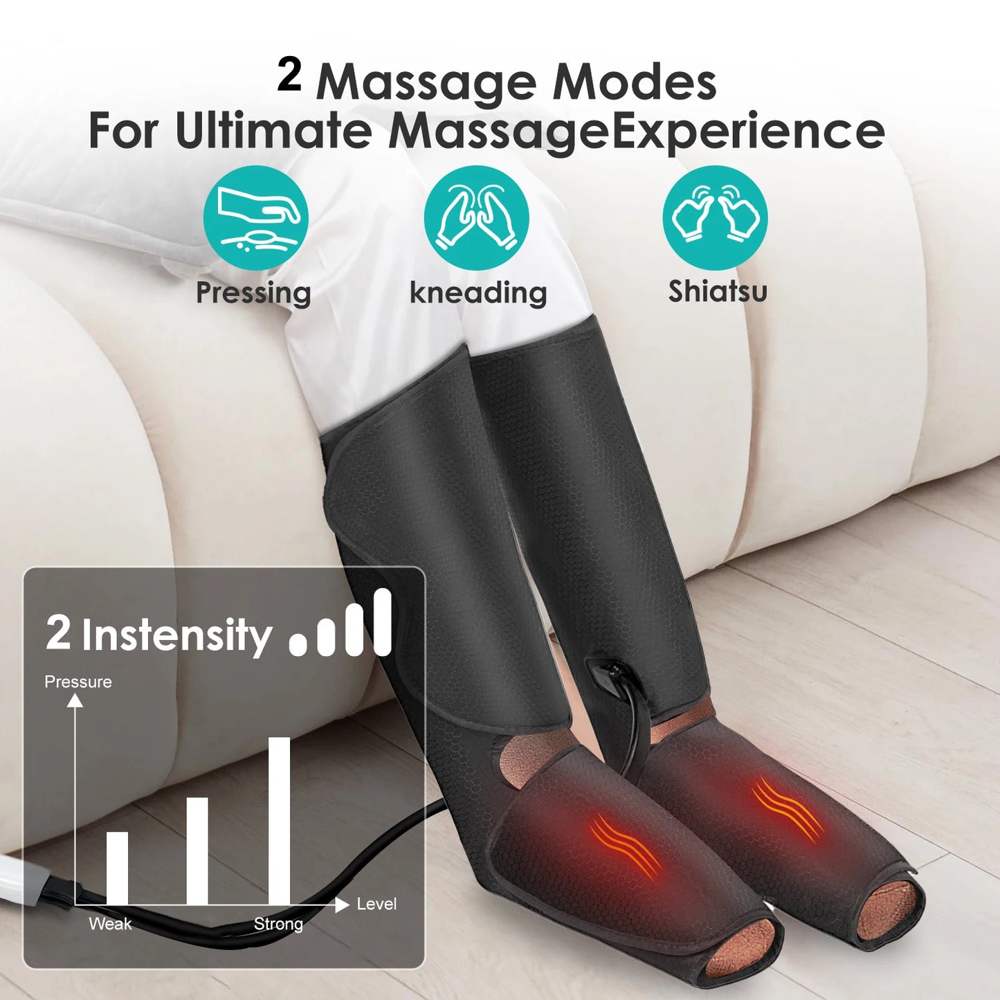 Sejoy Leg Air Compression Massager With Handheld Controller