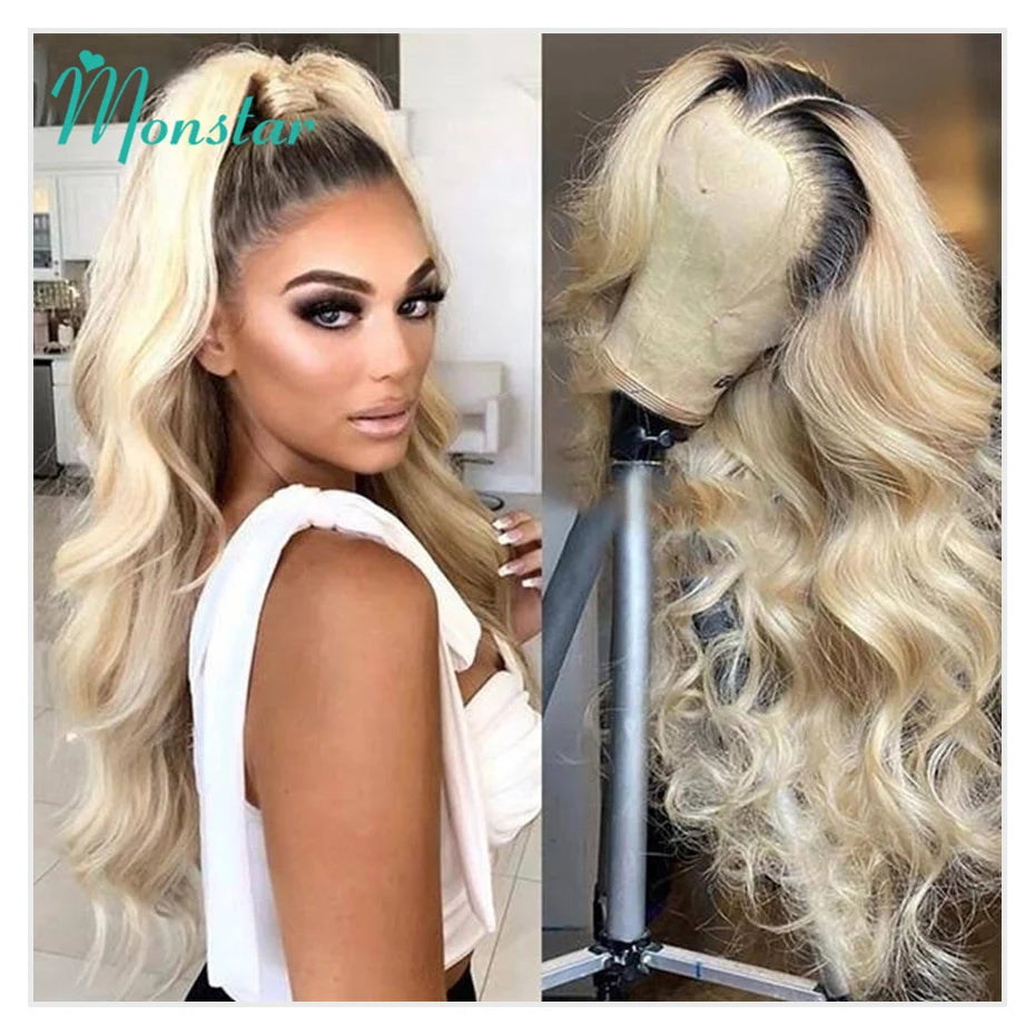 Monstar Body Wave Lace Front Wig Brazilian Human Hair
