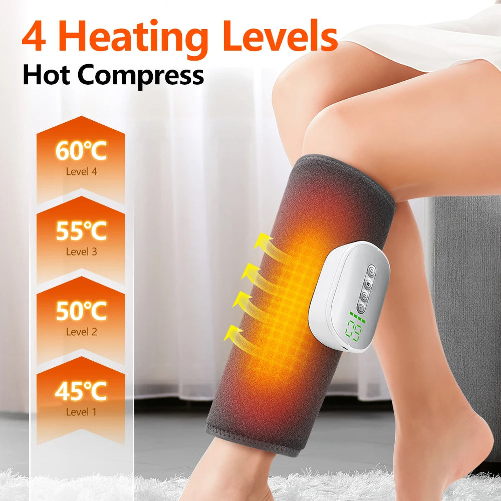 PASTSKY Wireless 360 Degree Air Pressure Heating Calf Massager