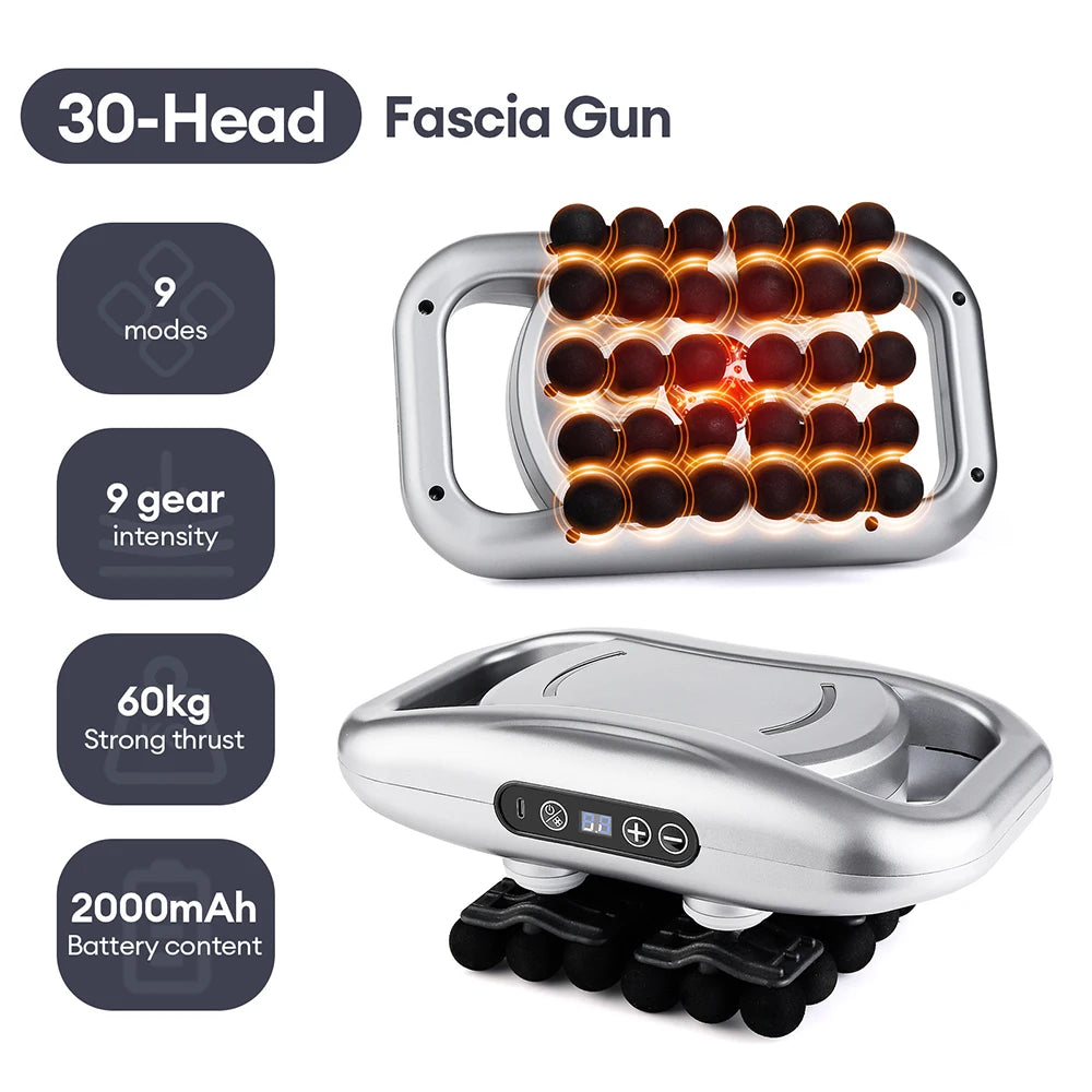 Iebilif Wireless Fascia Massage Gun With Red Light Relief
