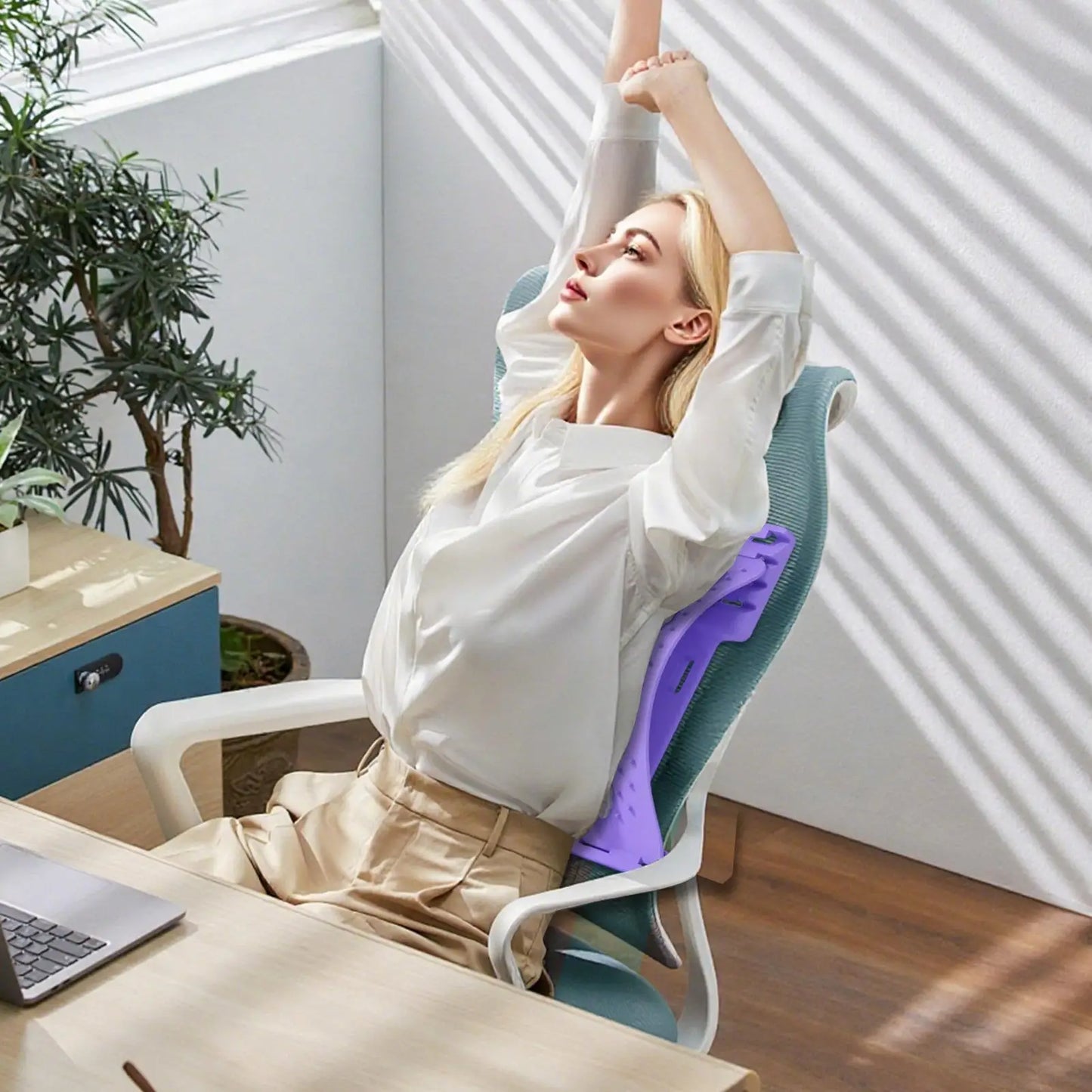 Yoga Back Stretcher Massager For Lumbar Spine Relief 4 Level