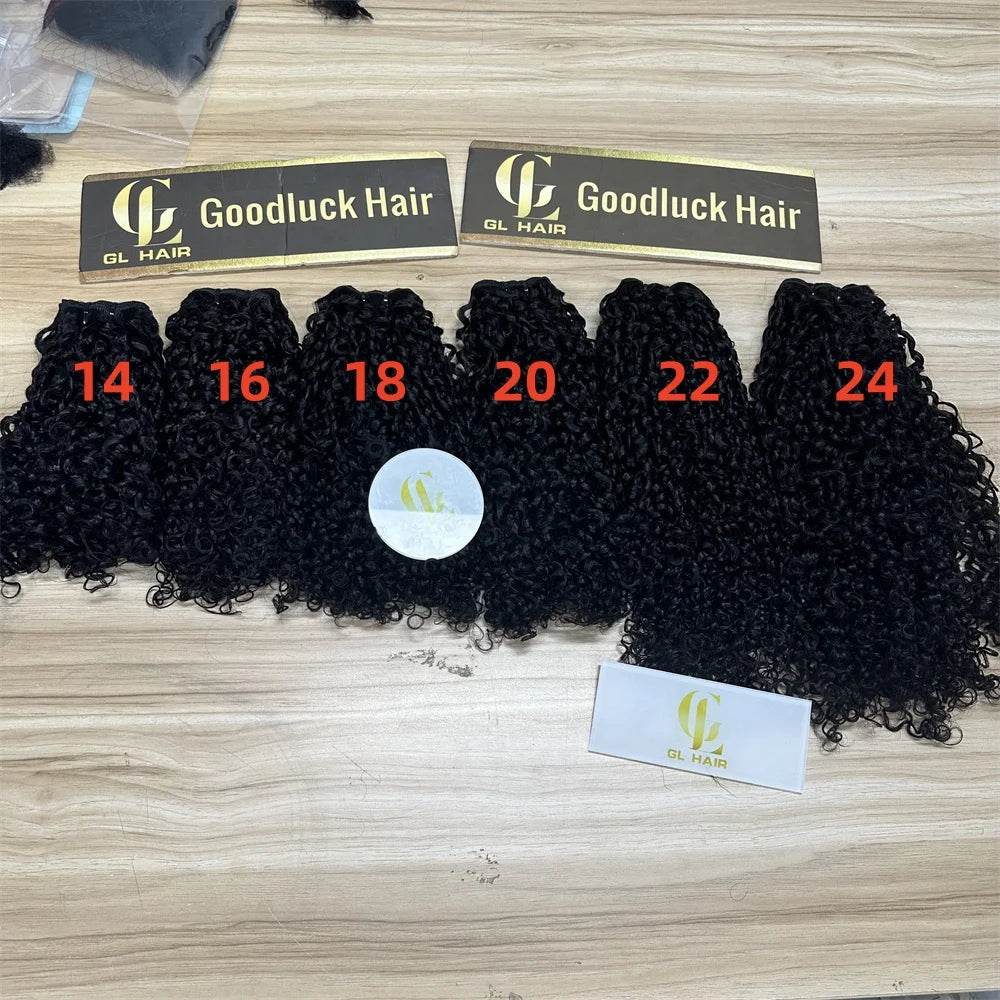 Millionaire Queen 3B3C Burmese Pixie Curly Hair Bundles Virgin Remy Human Hair