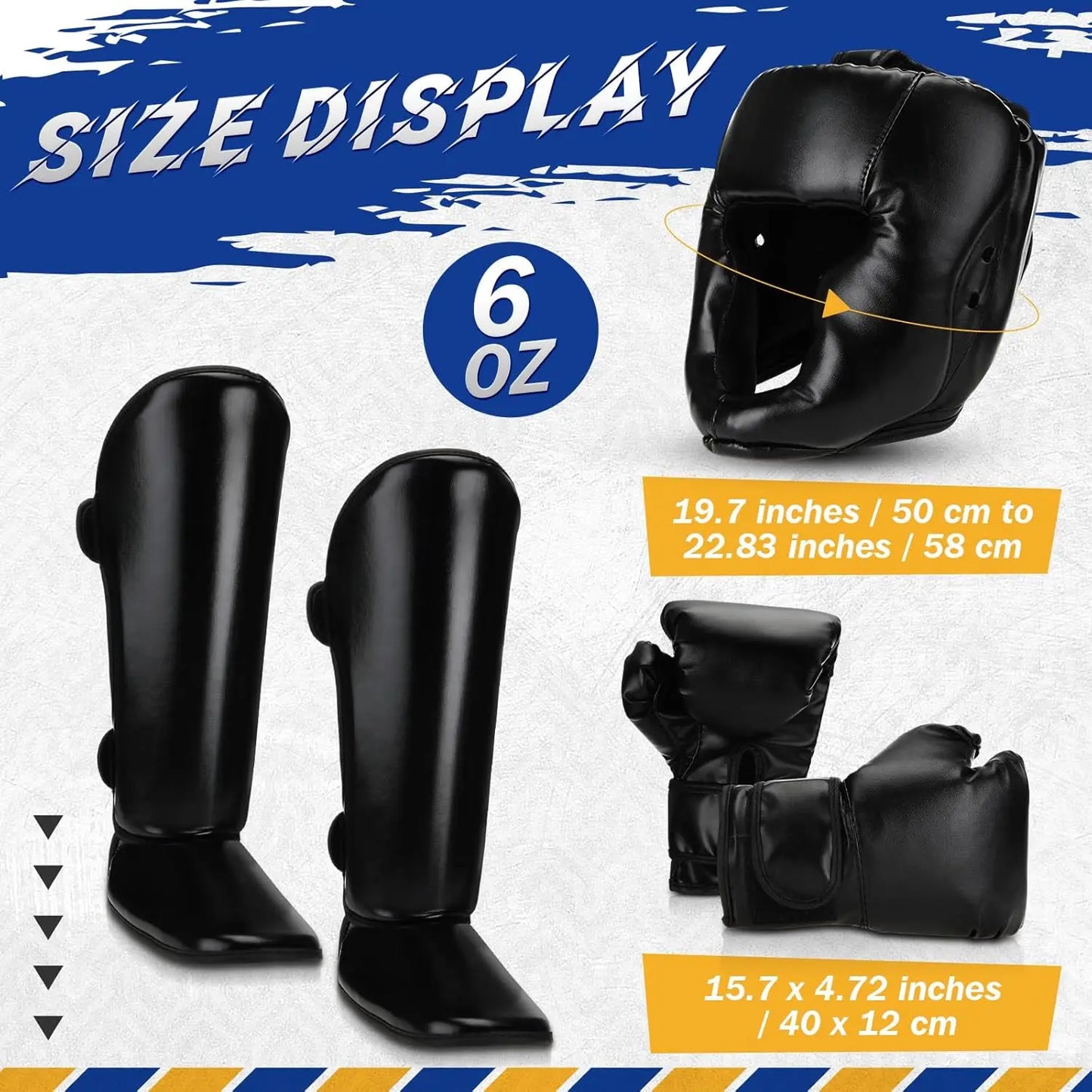 Ytyin Kids Boxing Gear Set With Headgear And Gloves