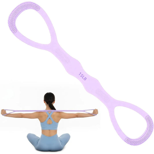 Figure Eight Resistance Bands With Handles For Strength Training