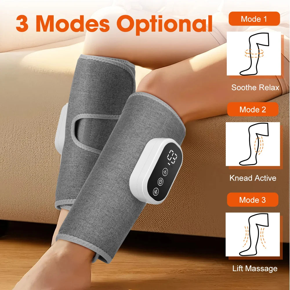 PASTSKY Wireless 360 Degree Air Pressure Heating Calf Massager