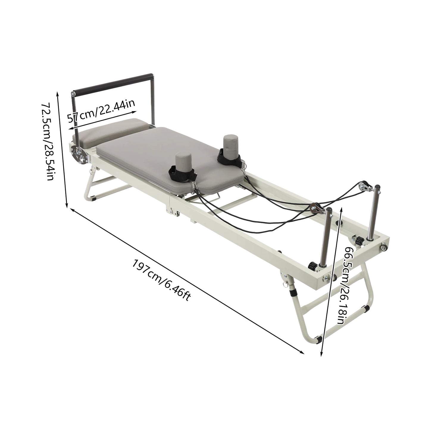 Foldable Pilates Reformer Machine For Multifunctional Yoga And Fitness Equipment