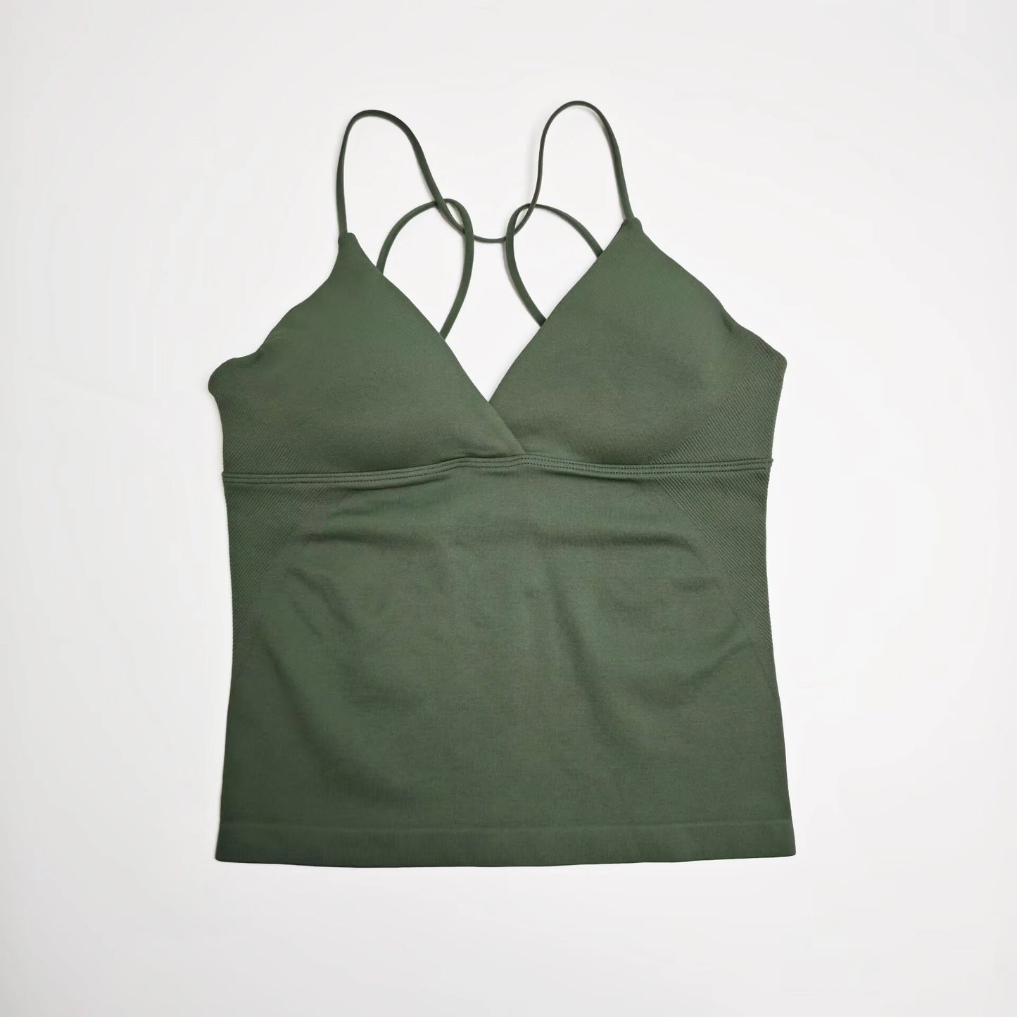 NCLAGEN Vision Twist Front Longline Yoga Tank Top For Women