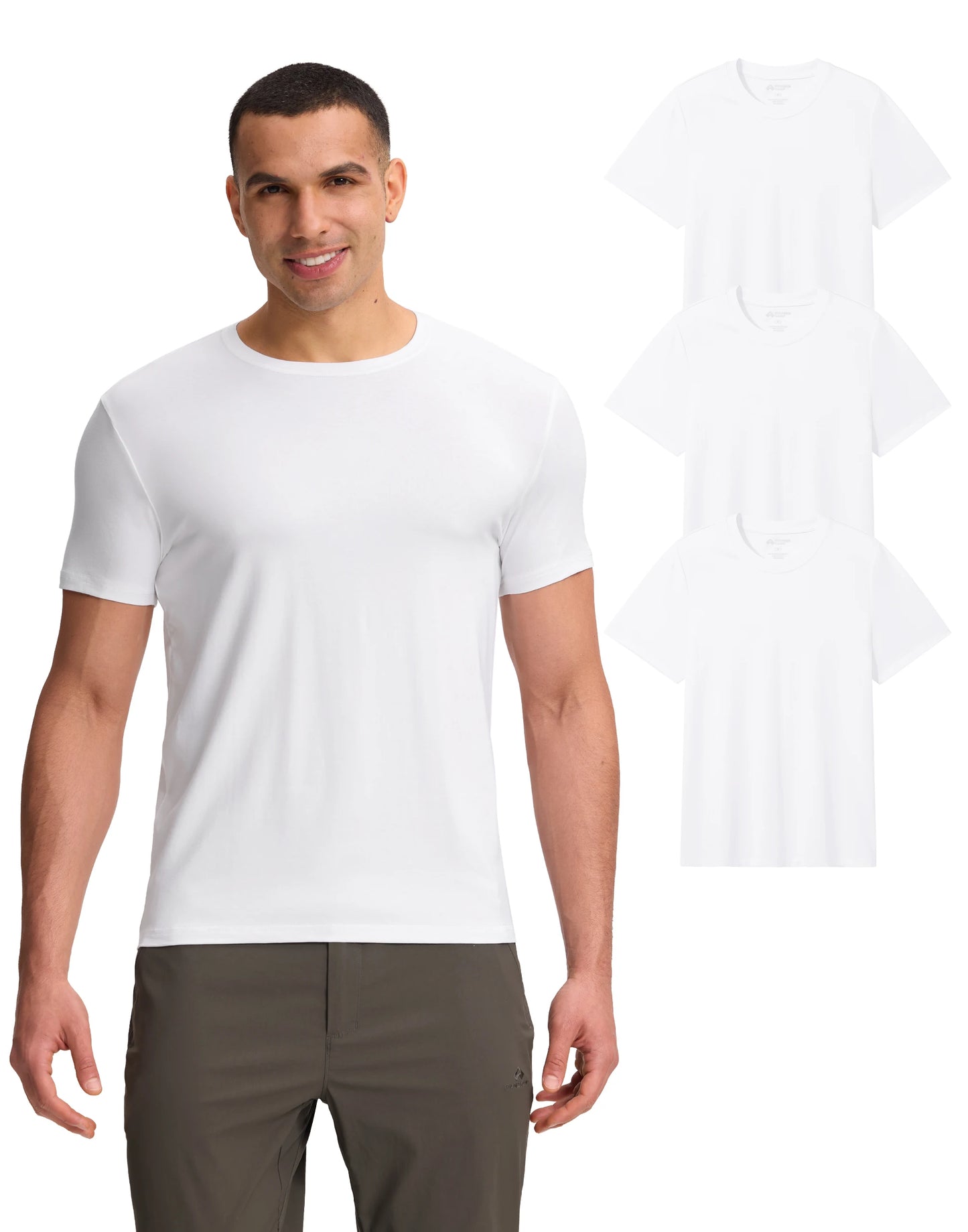 Pioneer Camp Men's Soft Bamboo Viscose Crew Neck Casual T Shirt