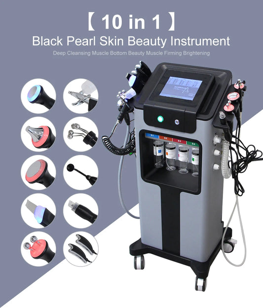 Aoko 10 In 1 Aqua Peeling Oxygen Facial Cleanser Machine