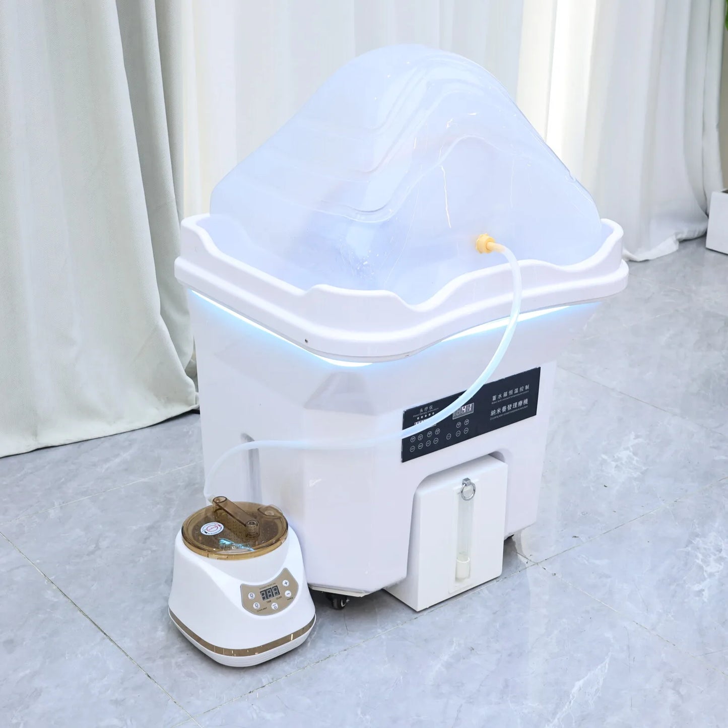 Hydrotherapy Shampoo Basin With Integrated Heated Water Tank