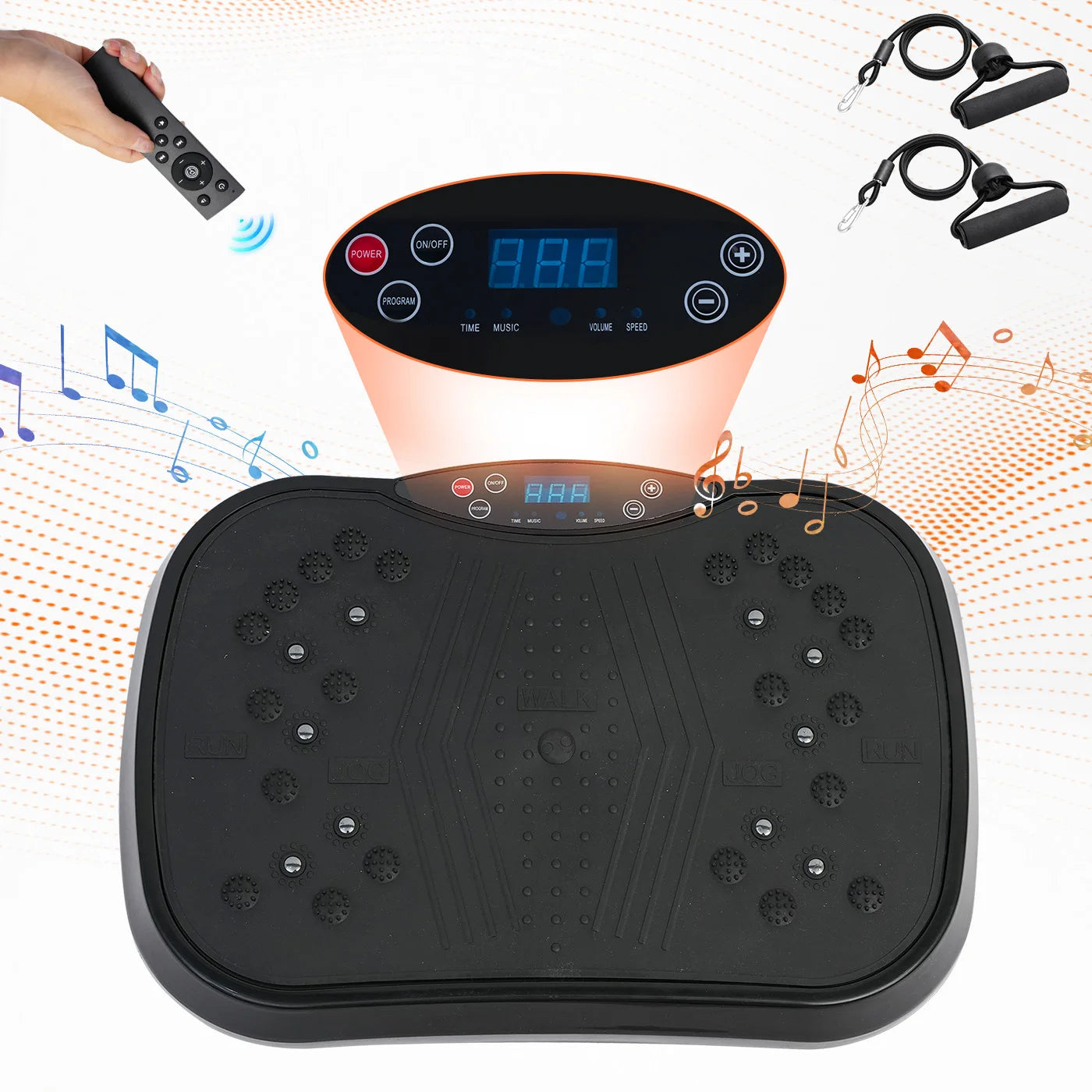 Portable Vibration Plate Exercise Machine With Remote Control