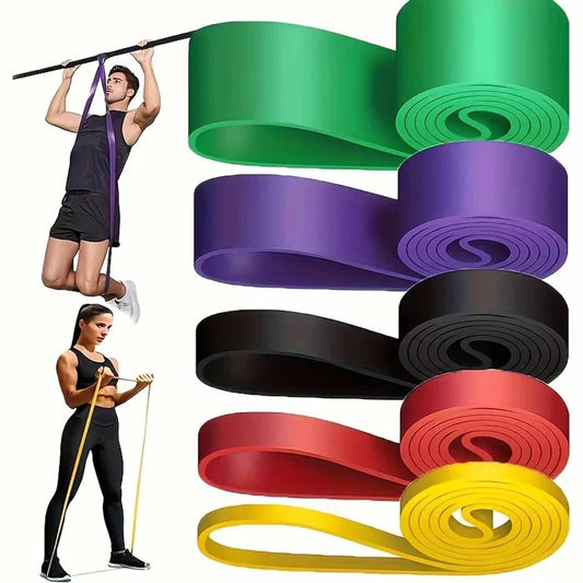 Durable Latex Resistance Bands Set For Gym Pull Up Exercise