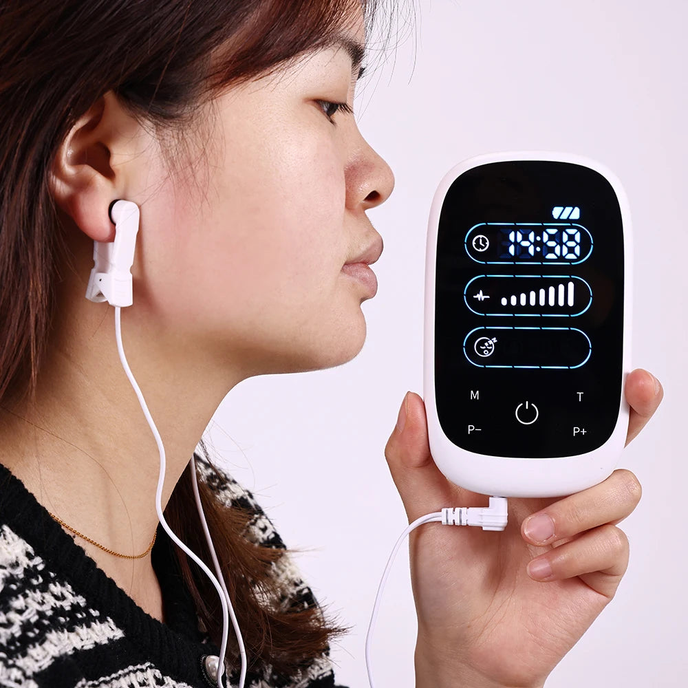ATANG CES Brain Stimulation Device With Ear Clip Electrodes For Insomnia