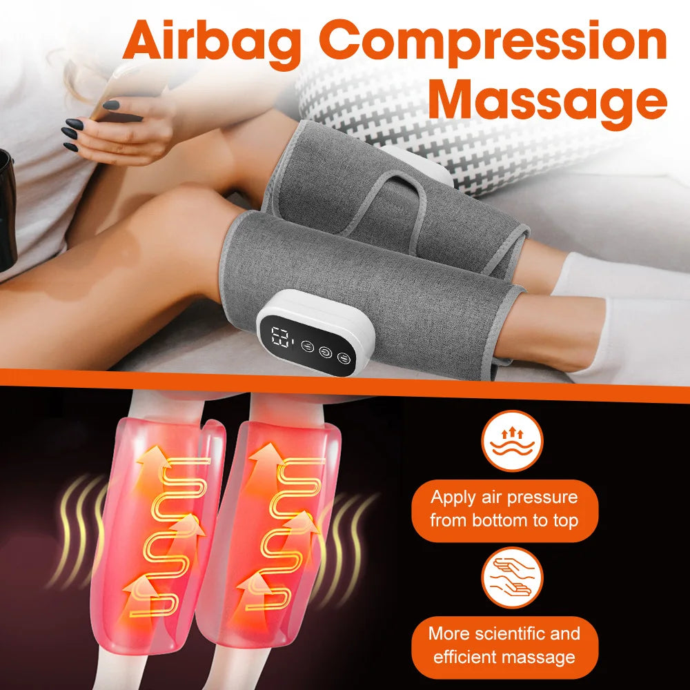 PASTSKY Wireless 360 Degree Air Pressure Heating Calf Massager