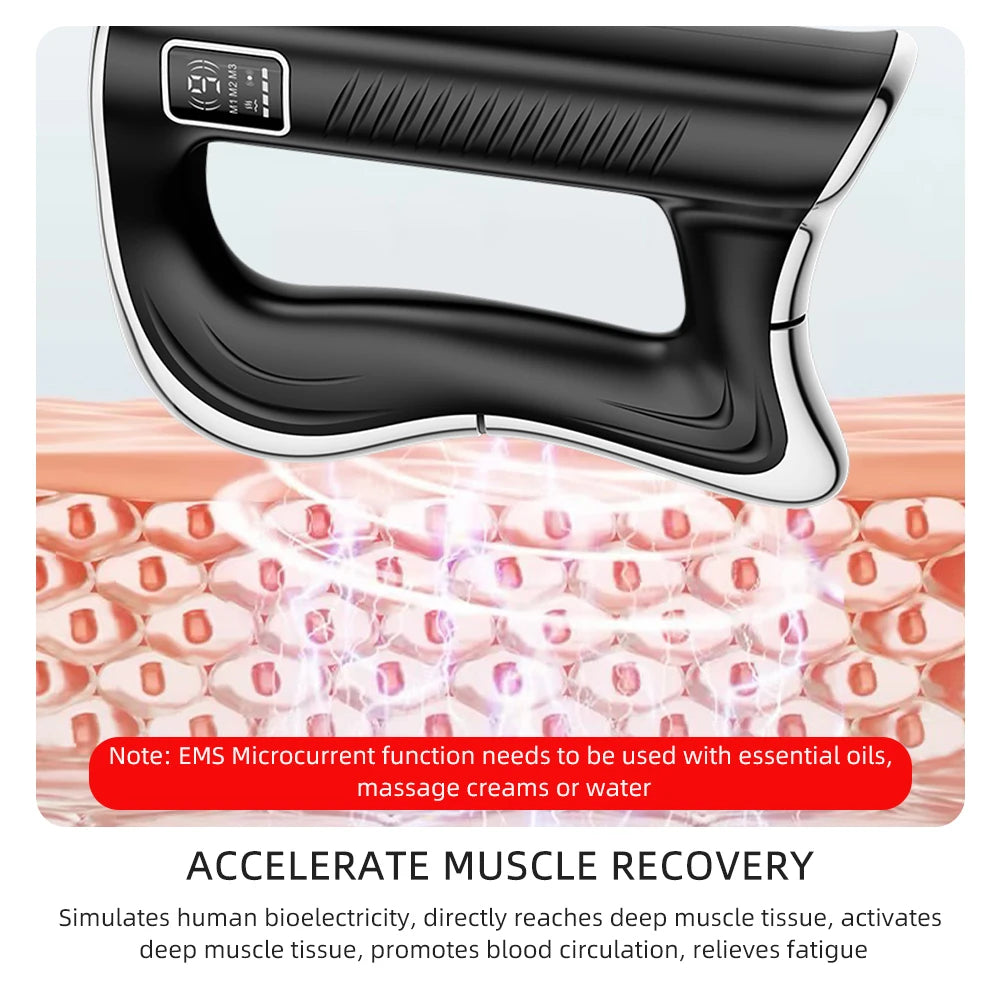 Foreverlily Electric Fascia Knife Massager Deep Tissue Muscle Scraper