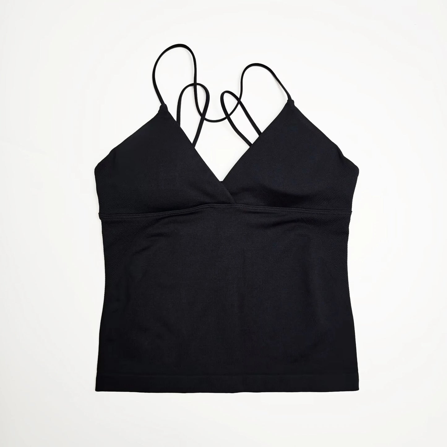 NCLAGEN Vision Twist Front Longline Yoga Tank Top For Women