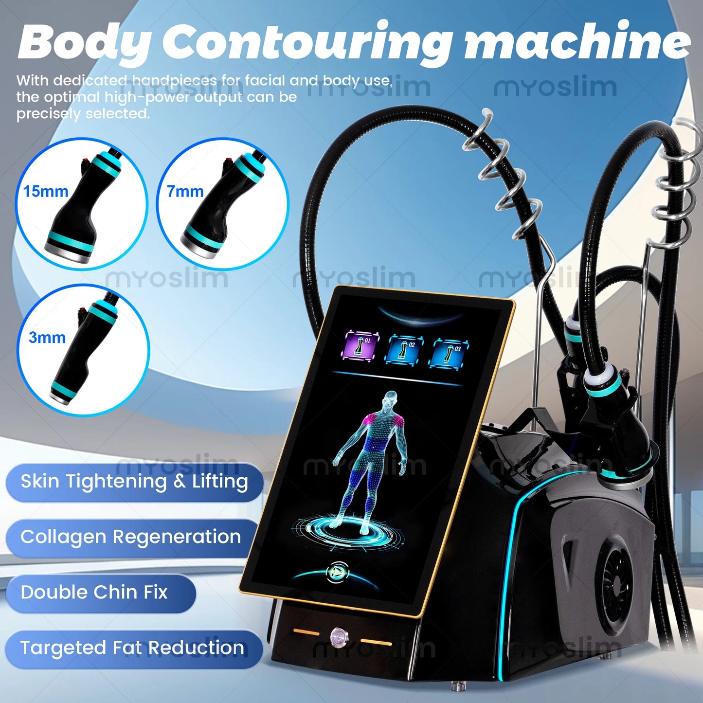 Myoslim Professional Cool Wave Skin Tightening And Body Contouring Machine