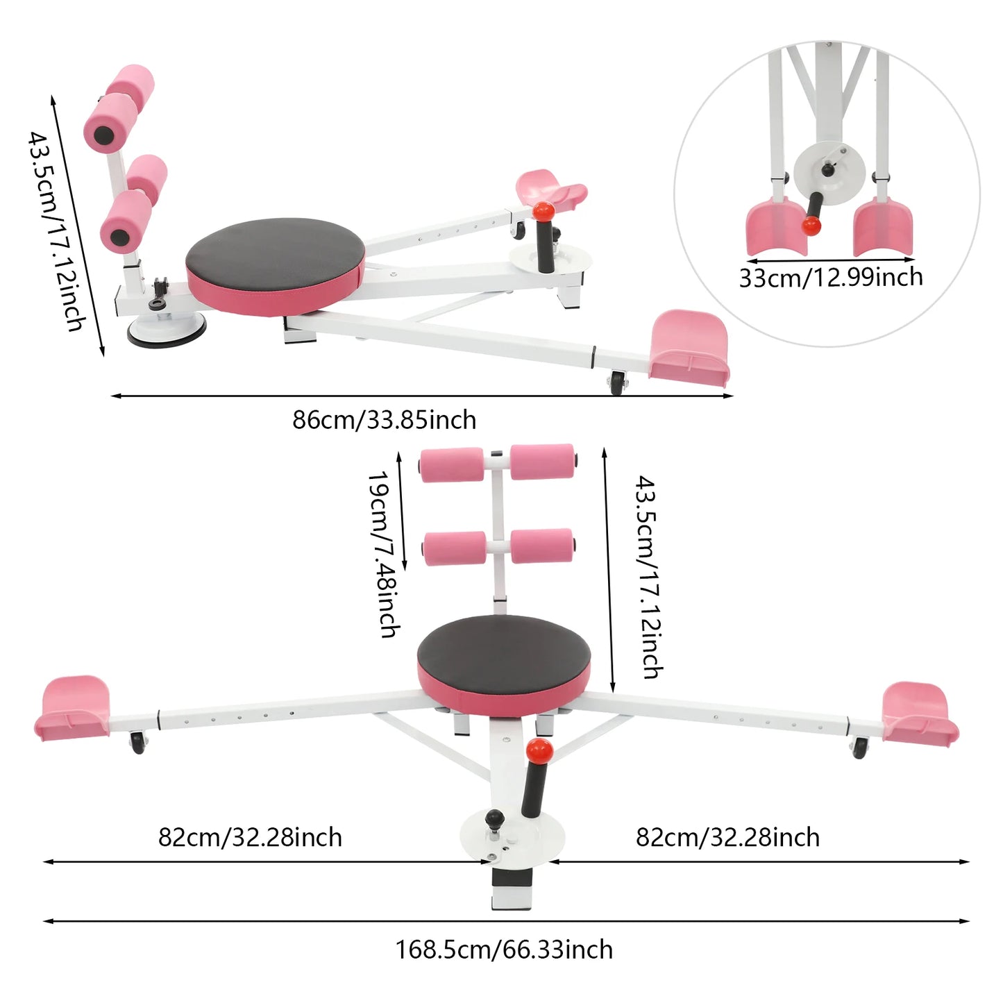 Heavy Duty Leg Split Stretch Machine With Five Adjustable Levels