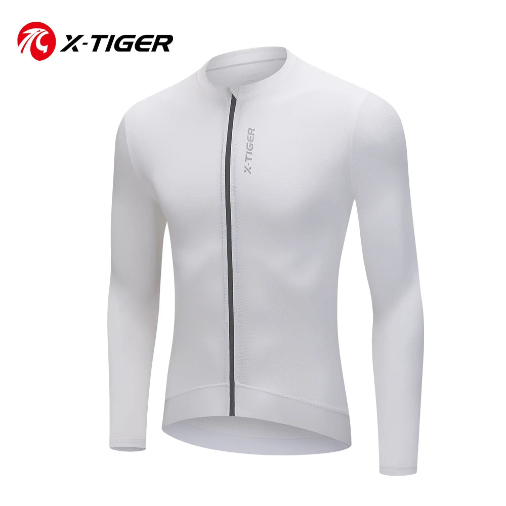 X-Tiger Men's Road Cycling Jersey With Uv Protection