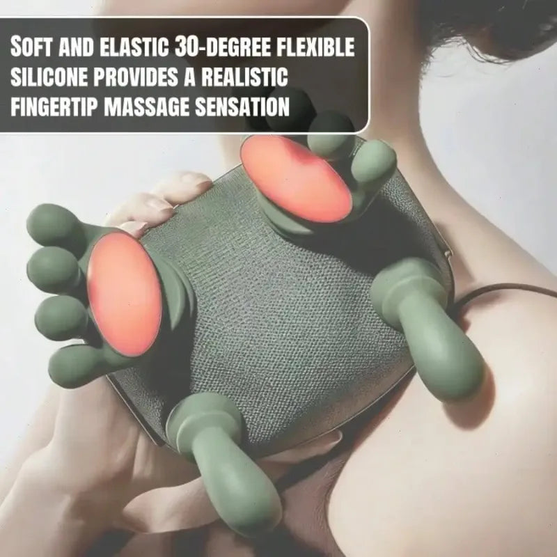 Wireless 4D Shiatsu Neck Massager With Deep Tissue Heat