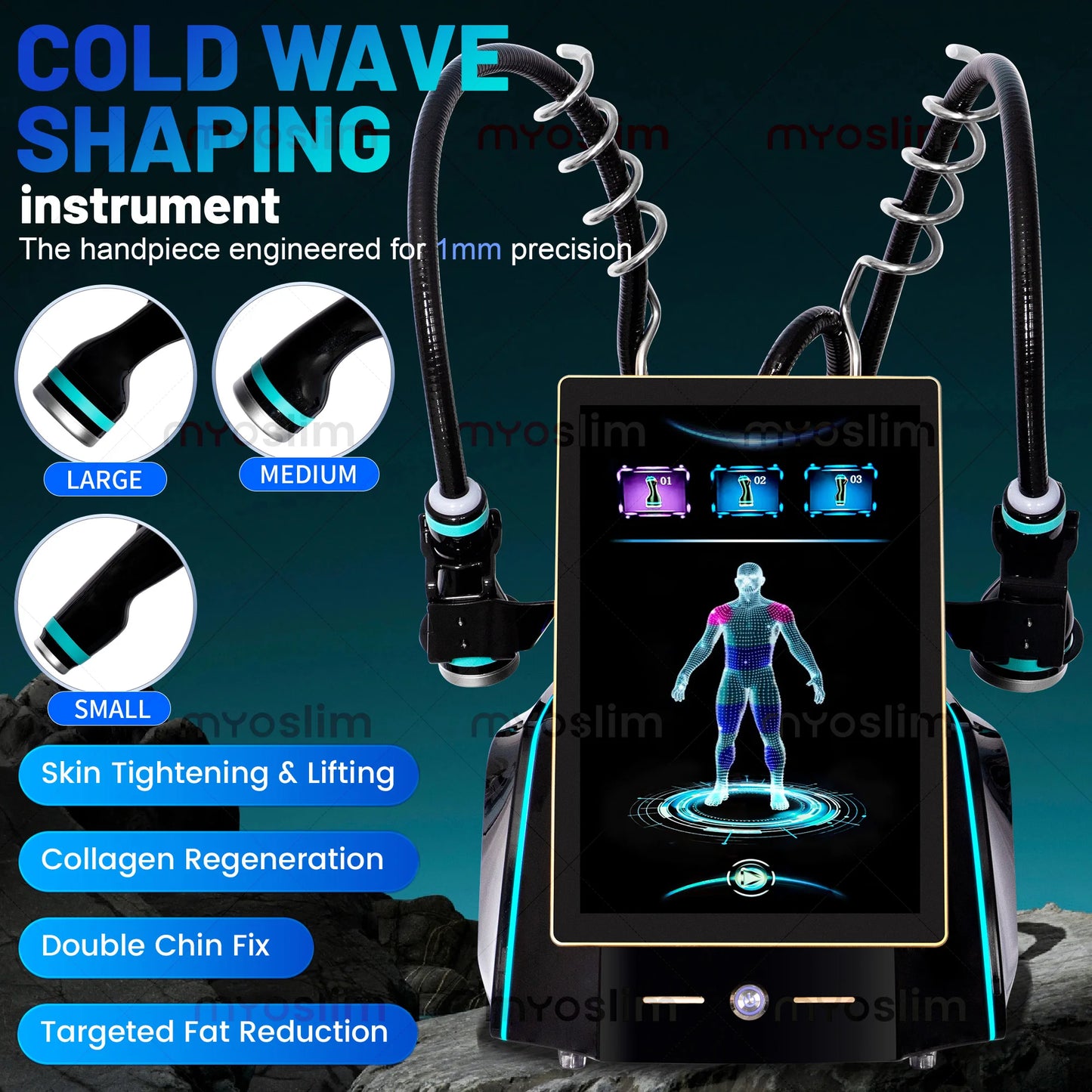 Myoslim Professional Cool Wave Skin Tightening And Body Contouring Machine