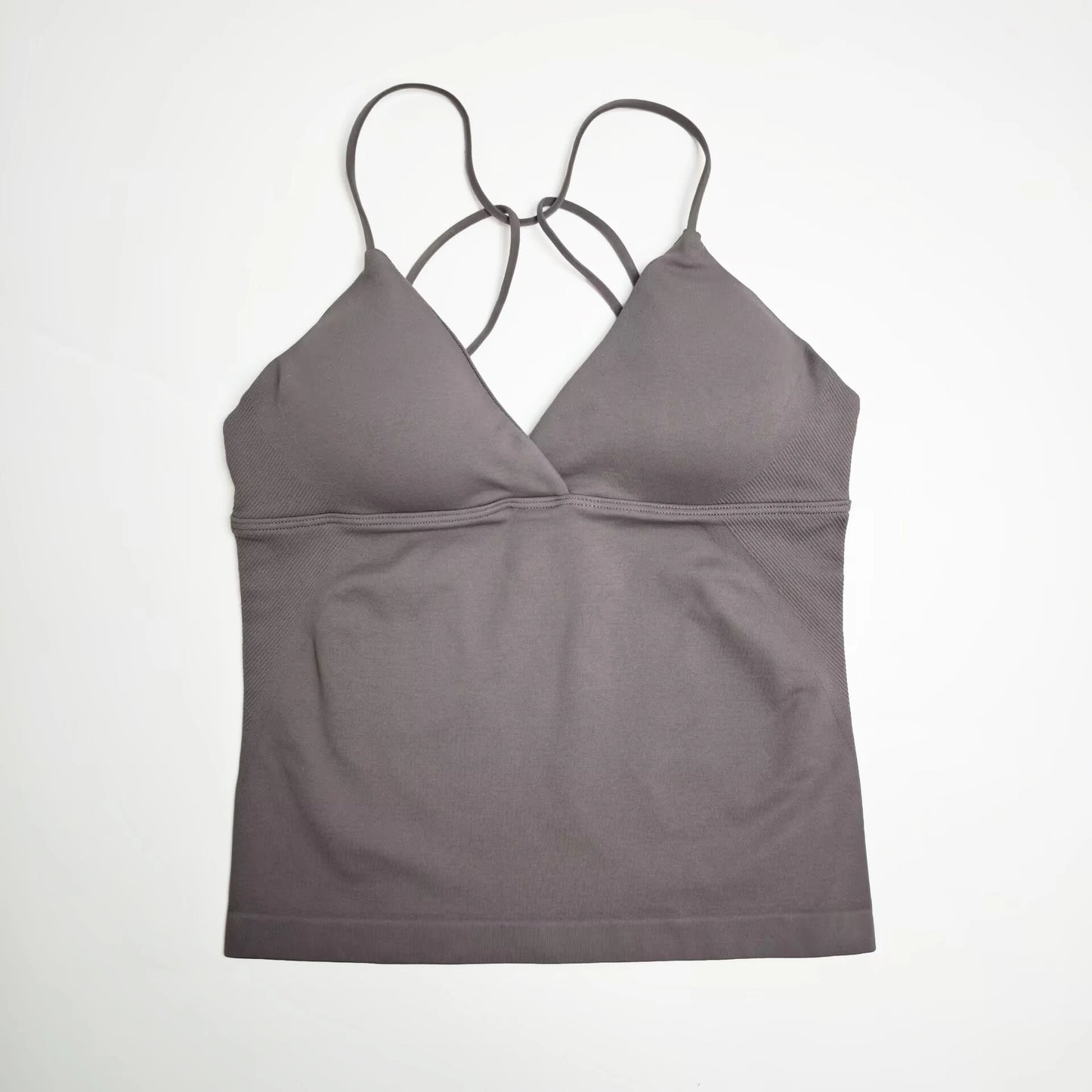 NCLAGEN Vision Twist Front Longline Yoga Tank Top For Women