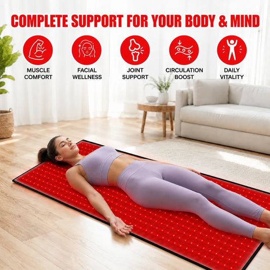 Red Light Therapy Mat 660nm 850nm Pad With Adjustable Timer