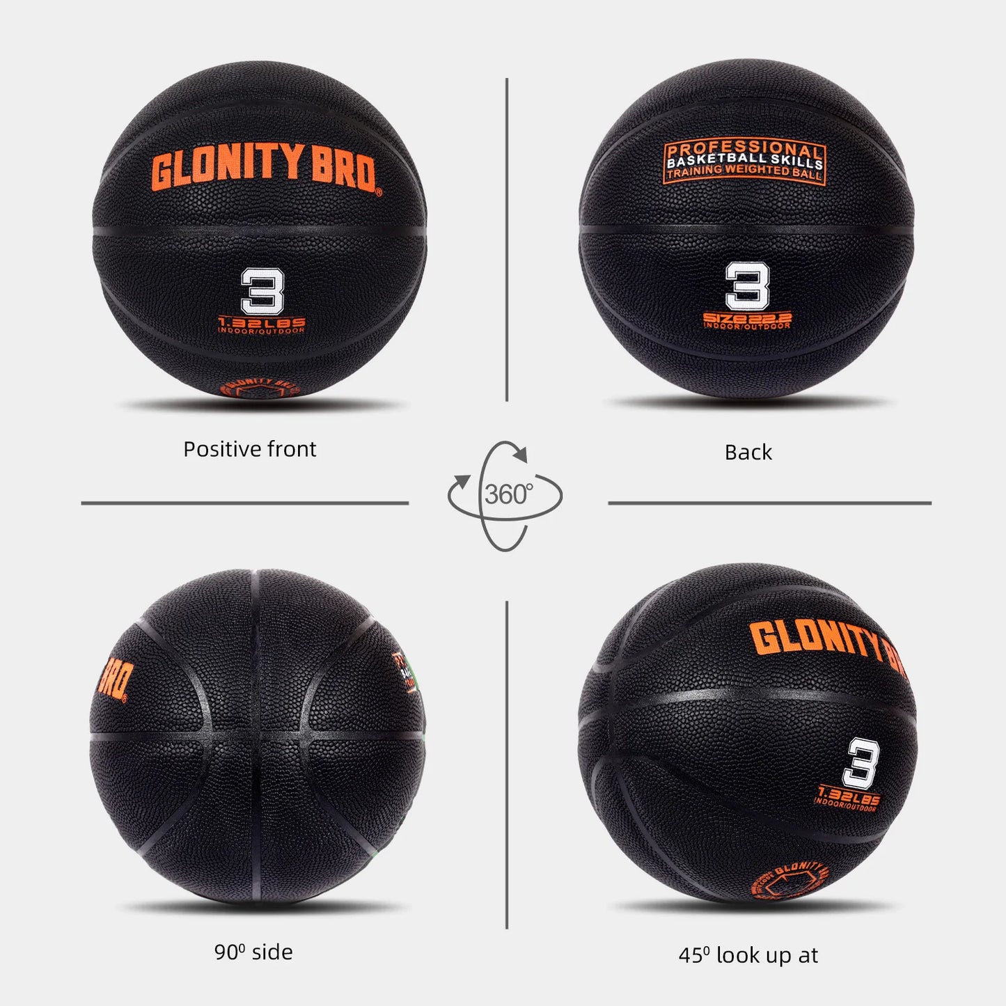 Glonity Bro Trainer Heavy Basketball For Indoor Outdoor
