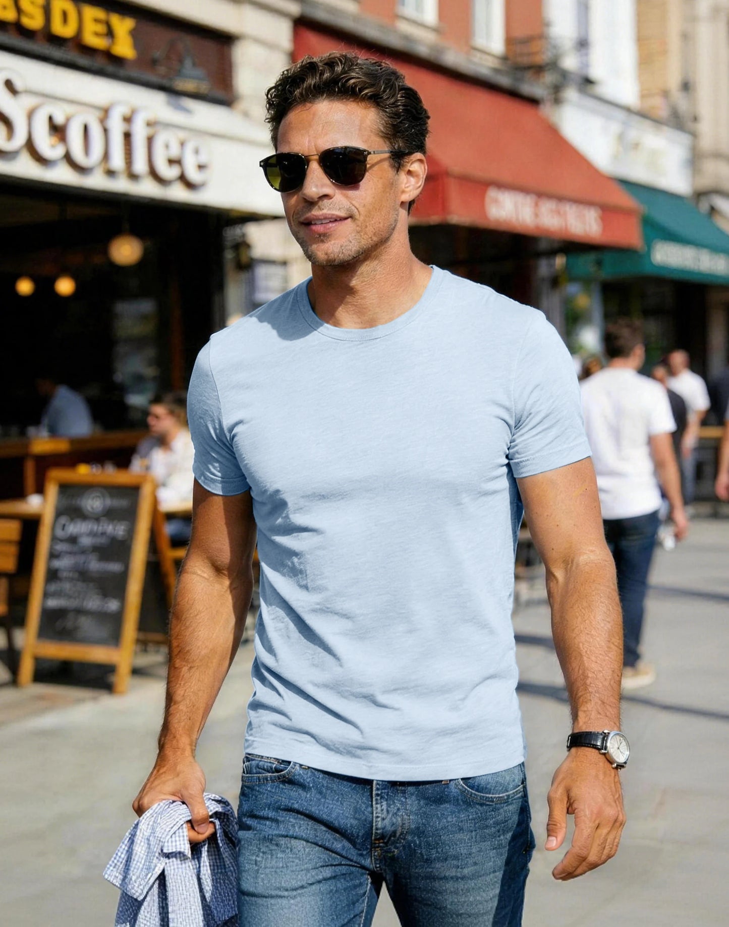 Pioneer Camp Men's Soft Bamboo Viscose Crew Neck Casual T Shirt