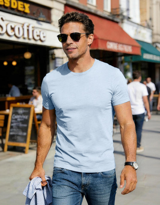 Pioneer Camp Men's Soft Bamboo Viscose Crew Neck Casual T Shirt