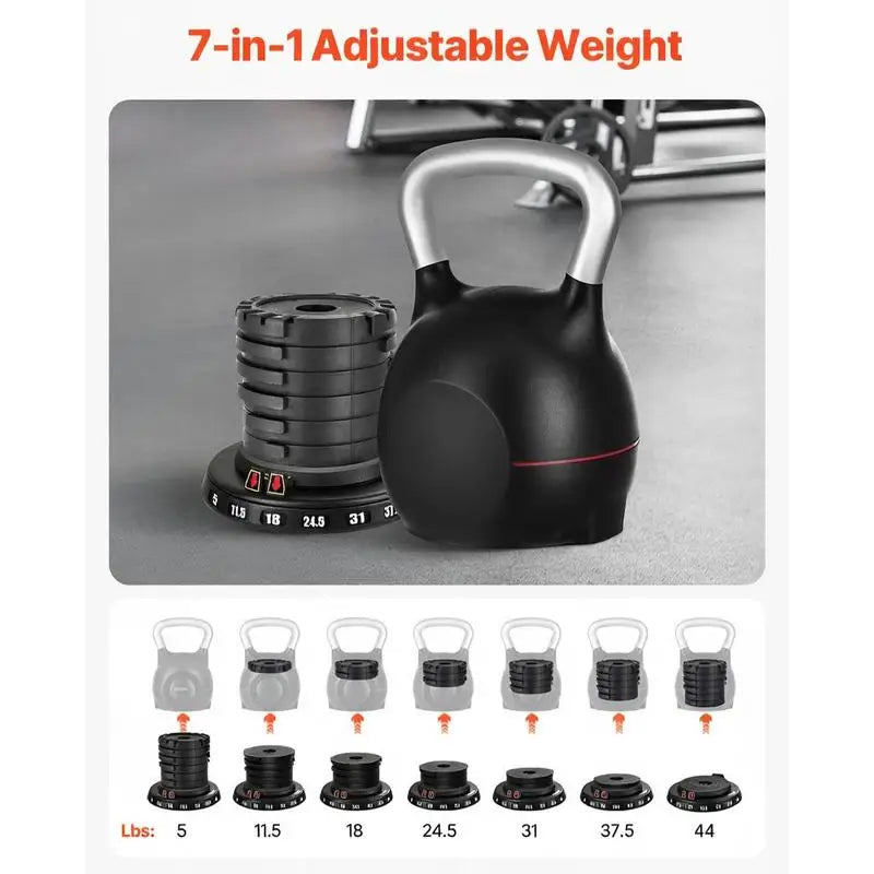 Adjustable Kettlebell For Home Gym Strength Training And Daily Fitness