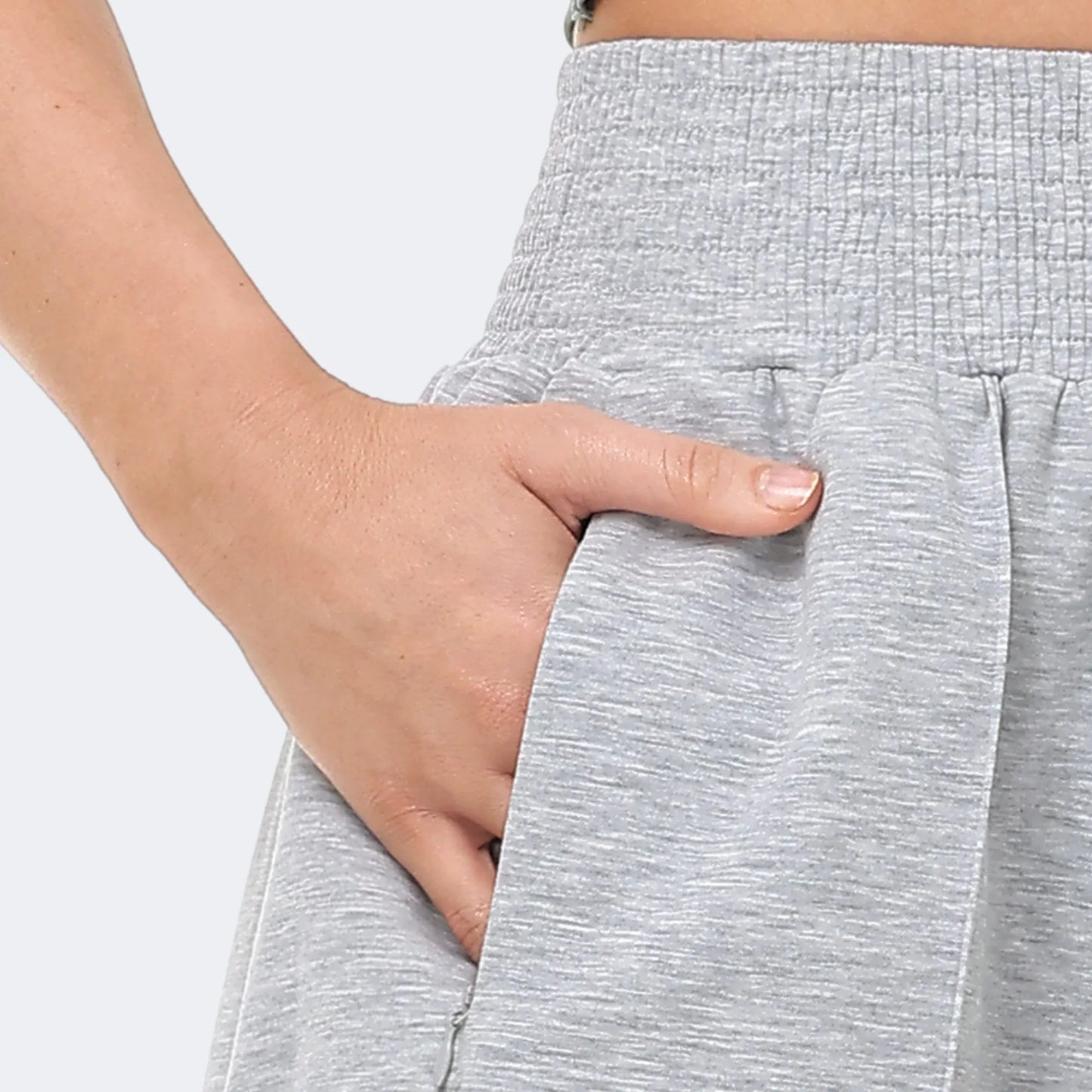 The Gym People Women's High Waist Athletic Shorts With Zipper Pockets