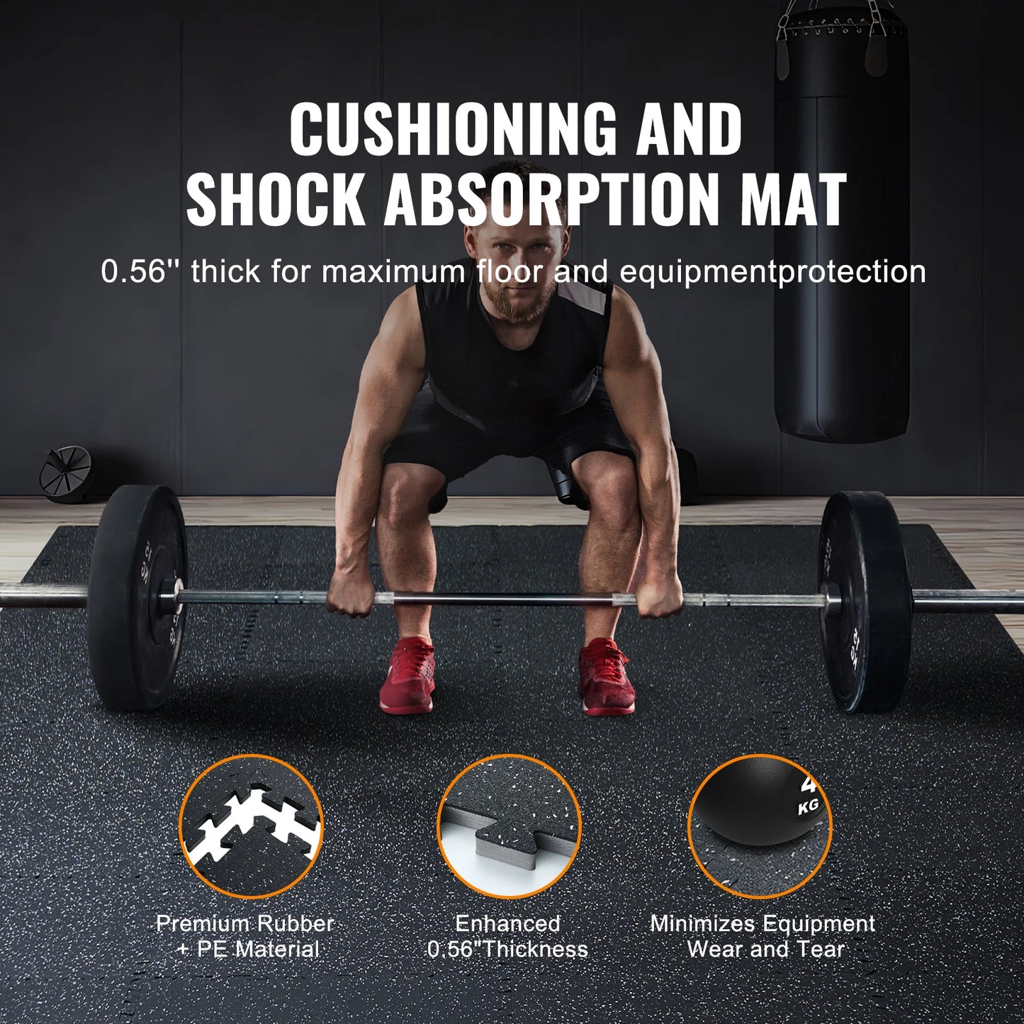 SucceBuy Interlocking Puzzle Rubber And Eva Foam Floor Mats