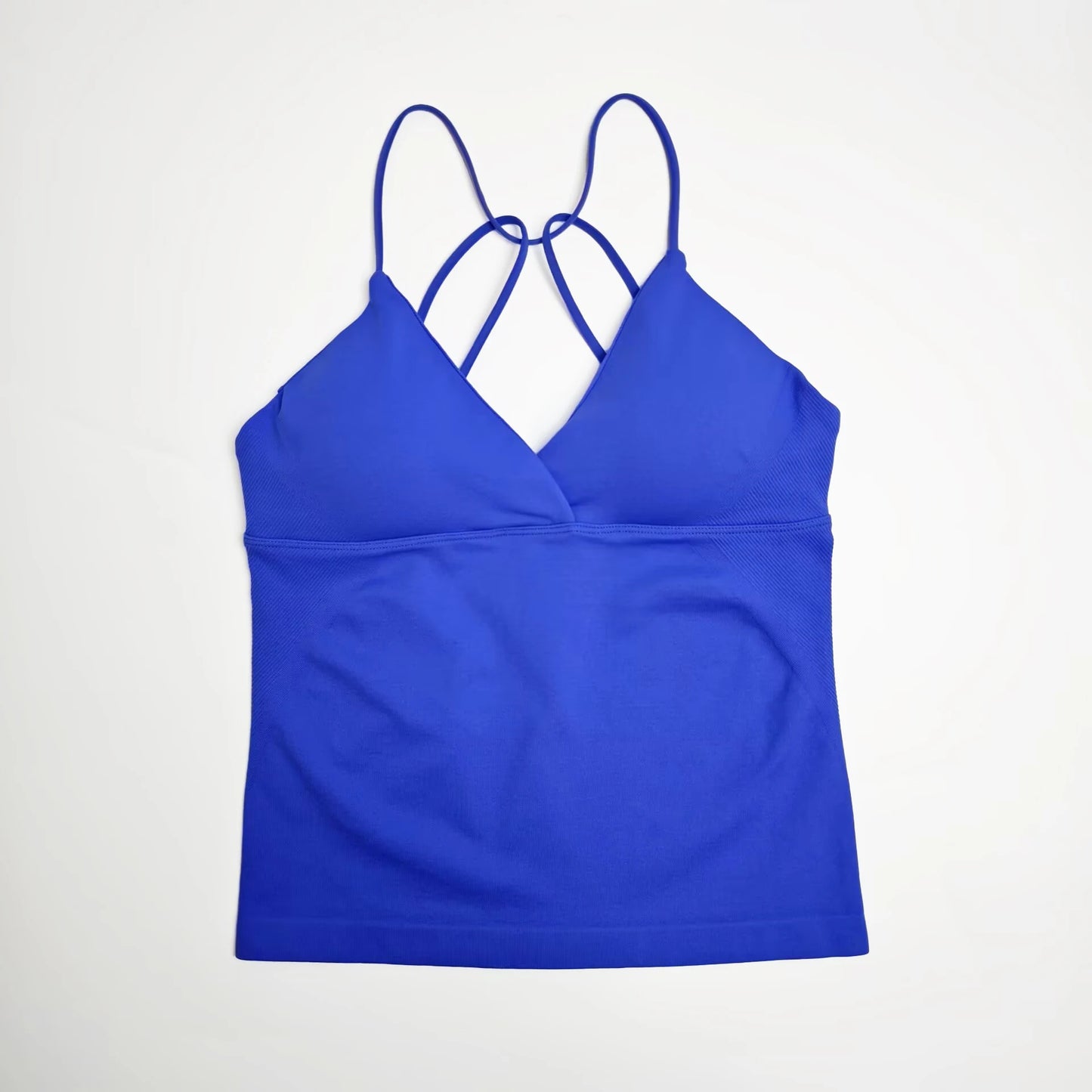NCLAGEN Vision Twist Front Longline Yoga Tank Top For Women
