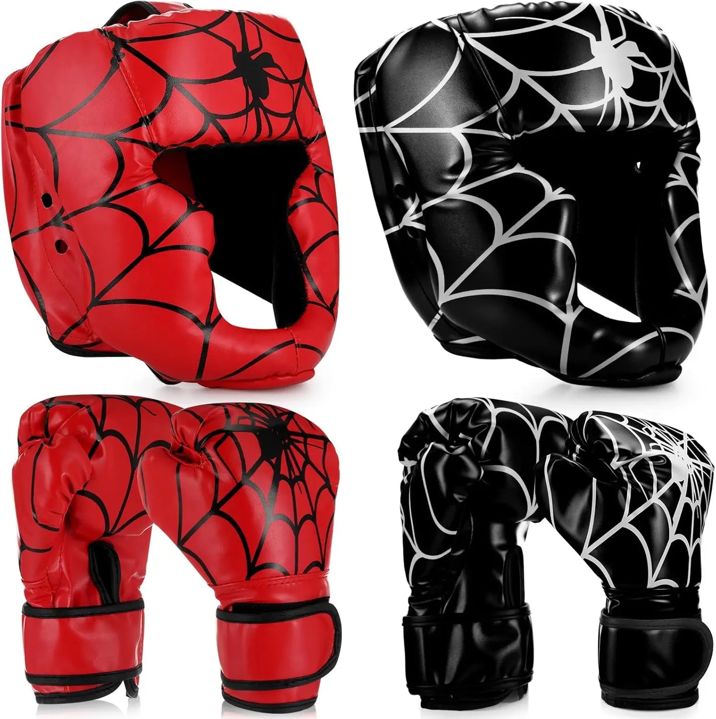 YTYIN Set of 2 Adults Boxing Headgear And Gloves
