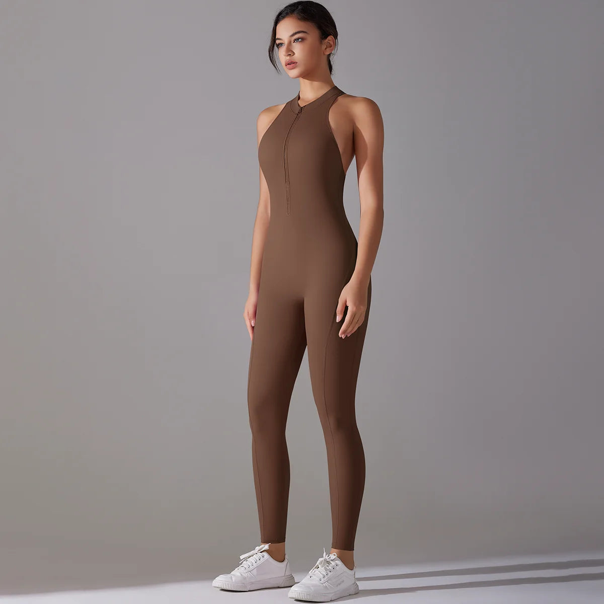 Hamidou Women Seamless Sports Bodysuit With Tummy Control